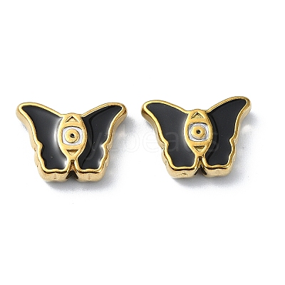 Ion Plating(IP) 304 Stainless Steel Enamel Beads STAS-Q318-09A-1