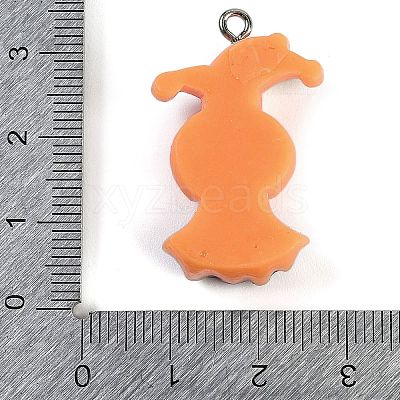 Halloween Theme Resin Pendants RESI-M046-01N-1