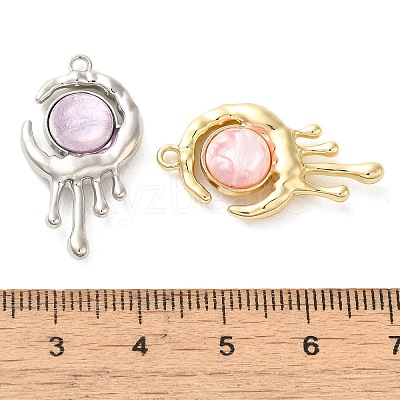 Transparent Resin Pendants PALLOY-P303-08-1