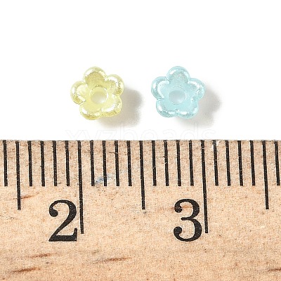 Pearlized ABS Plastic Bead Caps KY-G032-01A-1