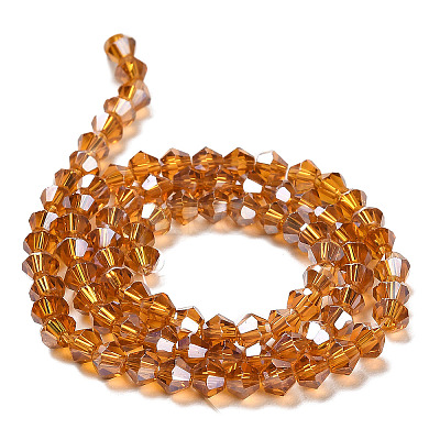 Transparent Electroplate Glass Beads Strands LS-GLAA-F029-2mm-A28-1