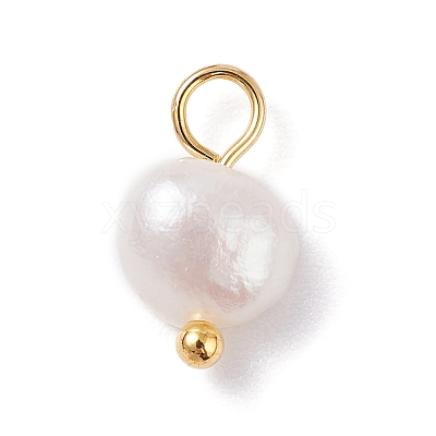 Natural Cultured Freshwater Pearl Charms LS-X-PALLOY-JF01098-03-1
