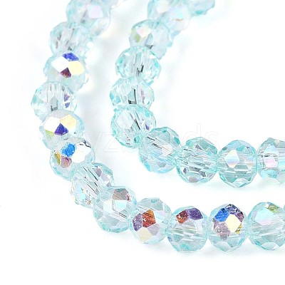 Transparent Glass Beads Strands EGLA-N016-4mm-M-1