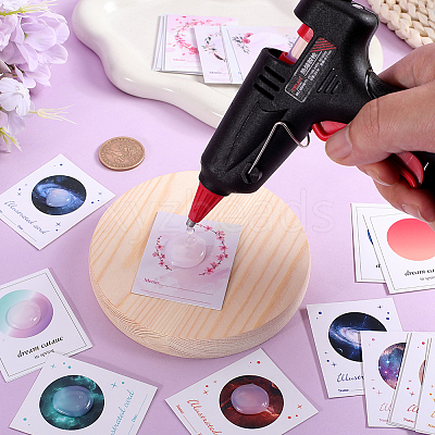 8 Bags 4 Styles Multi-Color Paper Wax Seal Stamp Illustrated Card for Wax Seal Coin AJEW-CP0007-63-1
