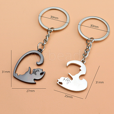 Alloy Couples Keychain KEYC-PW0002-078E-1
