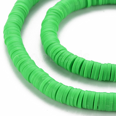 Handmade Polymer Clay Bead Strands CLAY-T002-6mm-43-1