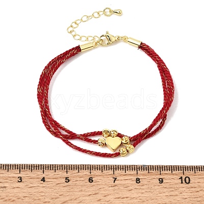 Polyester Multi-Strand Bracelets FB-CBA983F-02G-06-1