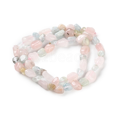 Natural Morganite Beads Strands G-P497-01C-57-1