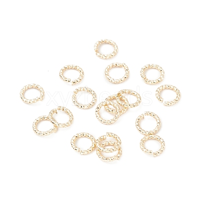 Brass Twisted Open Jump Rings KK-WH0060-02B-G-1