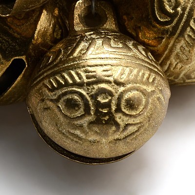 Brass Bell Pendants KKB-A003-20mm-1