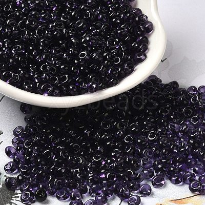 Transparent Colours Glass Seed Beads SEED-P006-02A-12-1