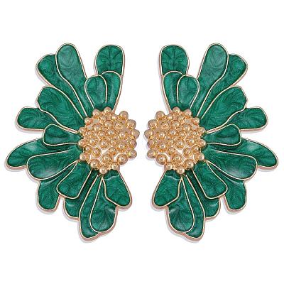 Vintage Flower Stud Earrings for Women JE1095B-1