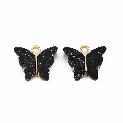 Resin Pendants PALLOY-T081-01G-RS-1