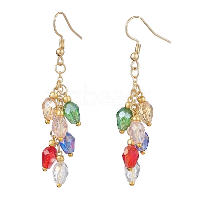 Glass Beaded Dangle Earrings EJEW-JE05976-1