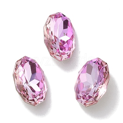 Glass Rhinestone Cabochons RGLA-G020-02C-D123-1