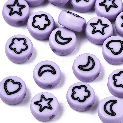 Opaque Acrylic Beads MACR-N008-33E-1