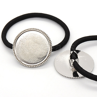 Zinc Alloy Cabochon Settings OHAR-PW0001-235P-1