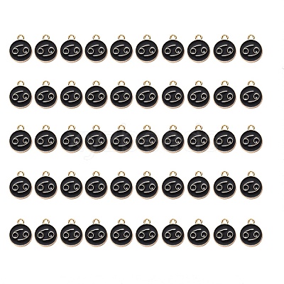 Alloy Enamel Pendants ENAM-SZ0001-27C-D-1