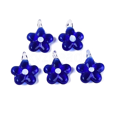 Handmade Lampwork Pendants LAMP-Q039-21J-1