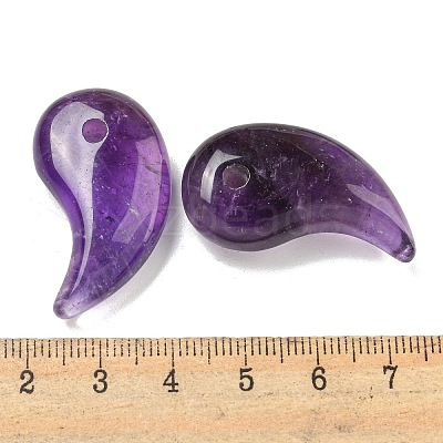 Natural Amethyst Pendants G-K338-23C-1