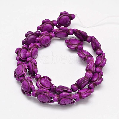 Dyed Synthetic Turquoise Beads Strands G-M152-04-B-1