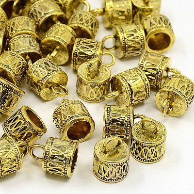 Tibetan Style Cord Ends GLF10311Y-1