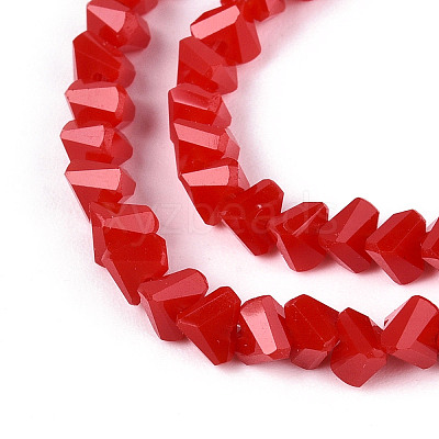 Opaque Glass Beads Strands GLAA-N019-4mm-02-1