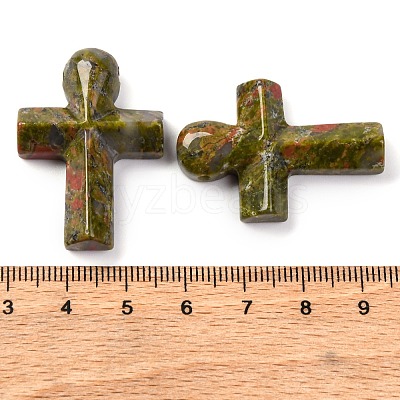 Natural Unakite Pendants G-B122-02E-1
