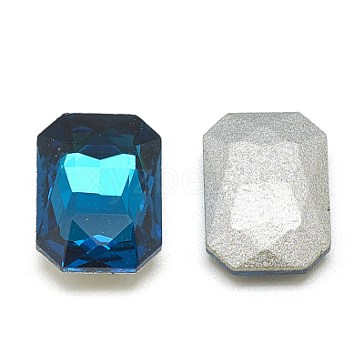 Pointed Back Glass Rhinestone Cabochons RGLA-T079-10x14mm-14-1