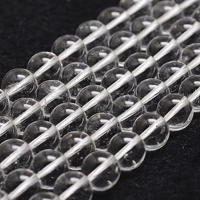 Natural Quartz Crystal Bead Strands G-G735-21-8mm-A-1