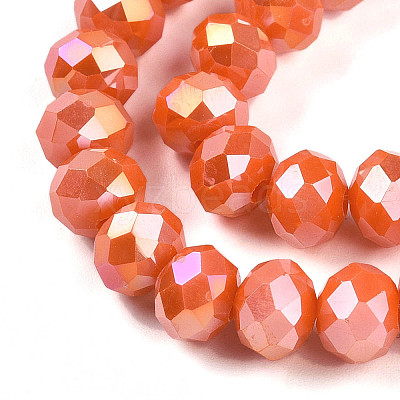 Electroplate Glass Beads Strands LS-EGLA-A034-P8mm-B29-1