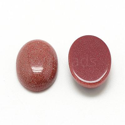 Synthetic Goldstone Cabochons G-R415-13x18-47-1