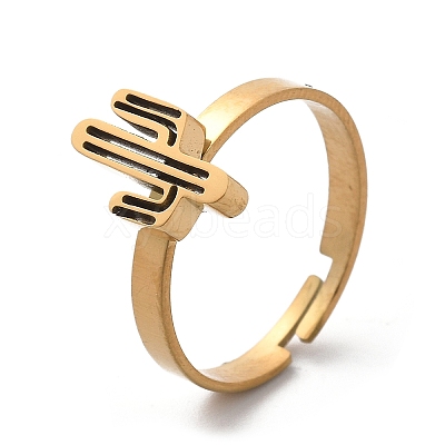 304 Stainless Steel Adjustable Rings for Women LS-RJEW-F169-01G-05-1