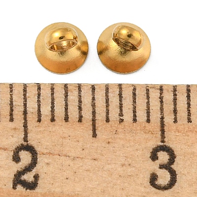 304 Stainless Steel Bead Cap Pendant Bails STAS-G224-24G-06-1