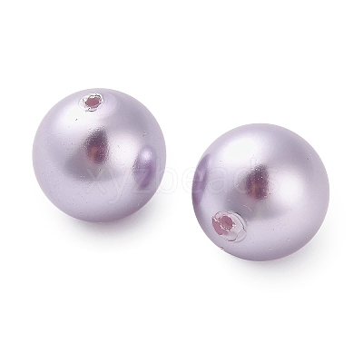 Baking Paint Pearlized Glass Pearl Round Beads HY-Q001-02C-03-1