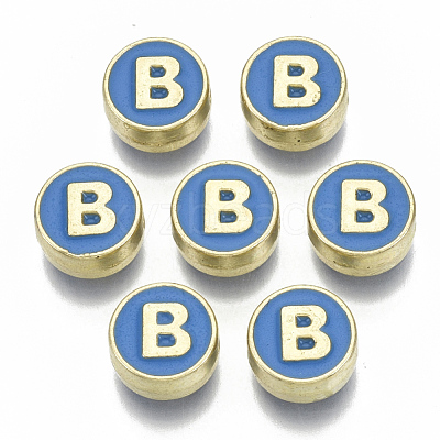 Alloy Enamel Beads X-ENAM-S122-028B-NR-1