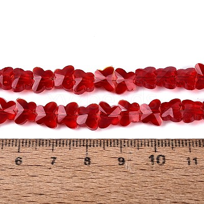 Transparent Glass Beads Strands GLAA-Q118-01A-B10-1