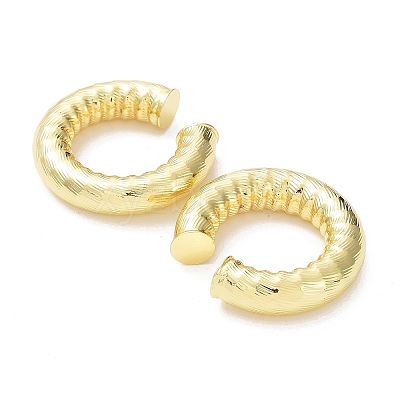 Rack Plating Brass Cuff Earrings for Women EJEW-G352-09G-1