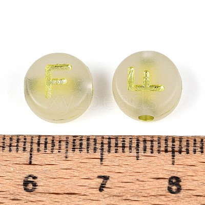 Luminous Frosted Acrylic Beads FACR-T008-02F-1