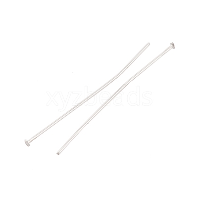 Tarnish Resistant Stainless Steel Flat Head Pin Jewelry Findings X-STAS-E023-0.6x35mm-1