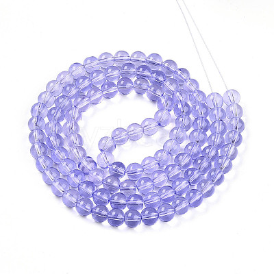 Baking Paint Transparent Glass Beads X1-DGLA-N006-8mm-06-1