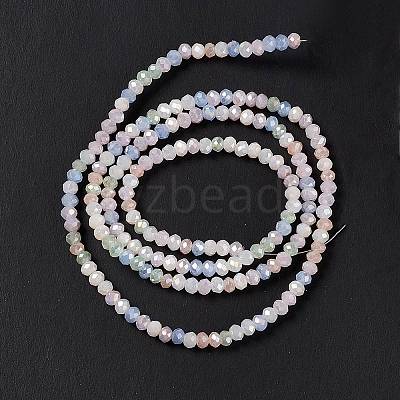 Electroplate Glass Beads Strands EGLA-S192-001A-B14-1