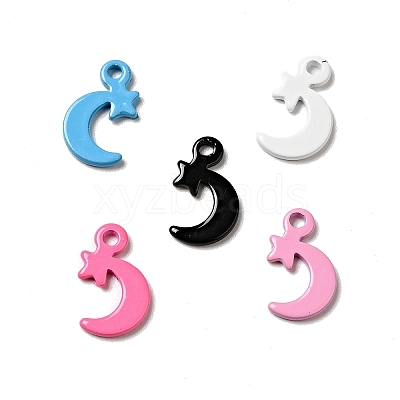 Spray Painted 201 Stainless Steel Charms STAS-G304-20-1