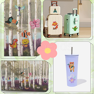 1Set Animal DIY Diamond Painting Kits DIY-SC0025-68A-1