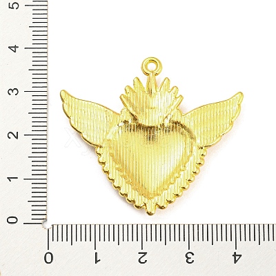 Alloy Rhinestone Settings Pendant PALLOY-H132-02G-07-1