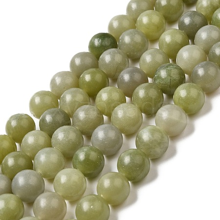 Natural Green Jade Beads Strands G-K340-A02-03-1