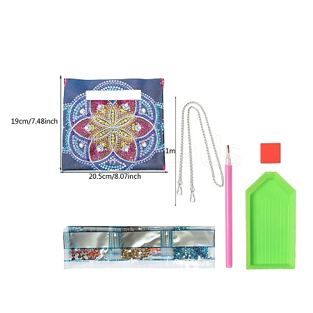 DIY Diamond Crossbody Bag Kit PW-WGF2E9D-08-1