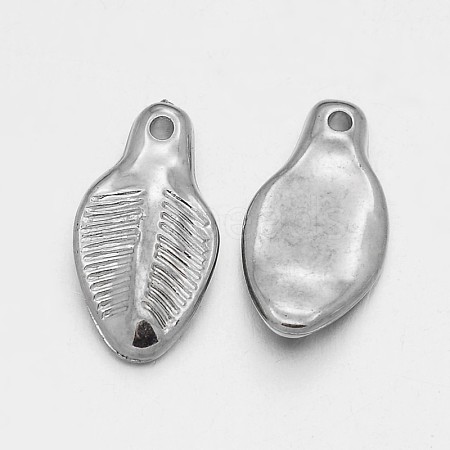 CCB Plastic Leaf Pendants CCB-J032-05P-1