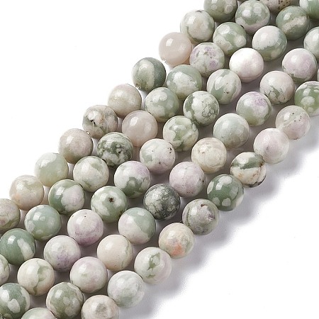 Natural Peace Jade Beads Strands G-G905-07-6MM-1