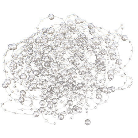 10 Strands Acrylic Imitation Pearl Beaded Trim Garland Strand OCOR-GF0001-45-03-1